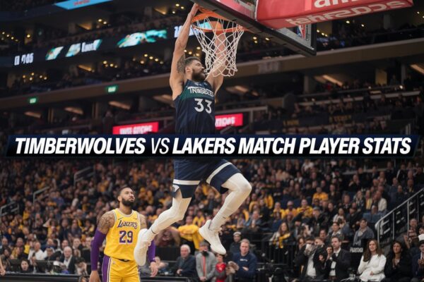 timberwolves vs lakers match player stats​