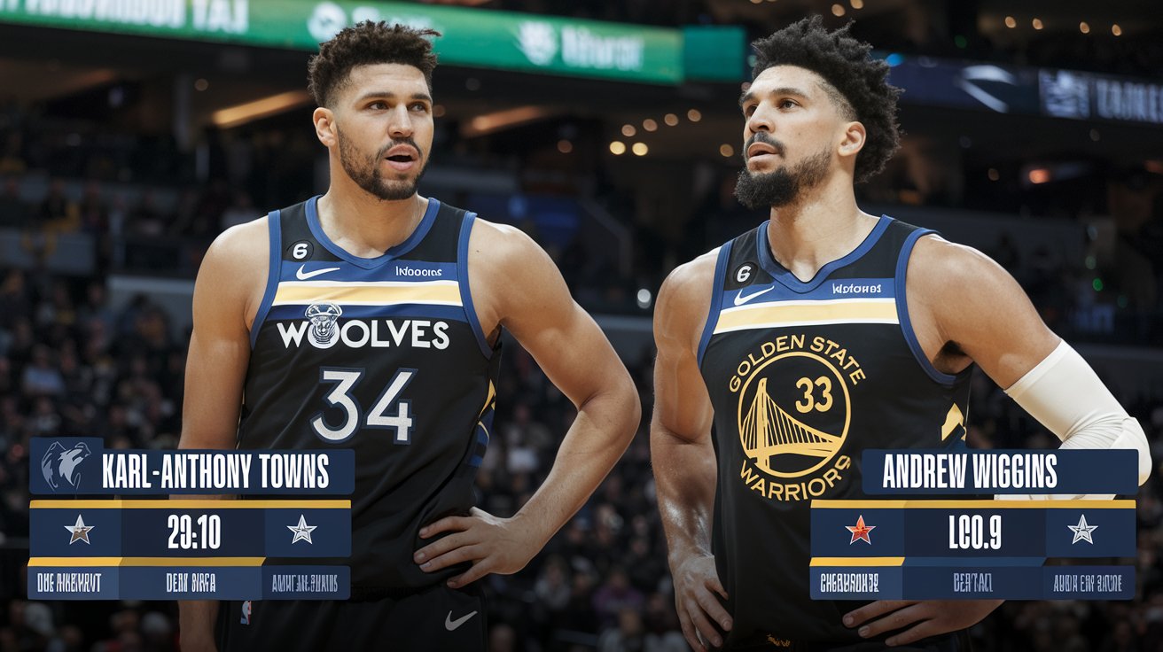 timberwolves vs golden state warriors match player stats​